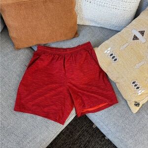 Lululemon Pace Breaker Shorts Red Heather Lined M